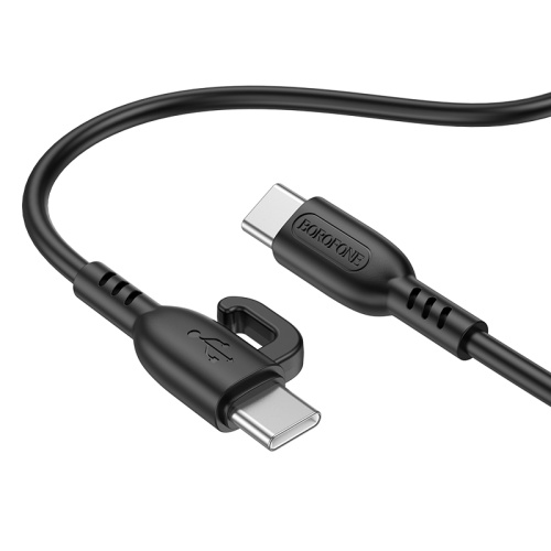 USB для Type-C/Type-C "Borofone" BX91 3.0A 60W 1m черный  фото 5