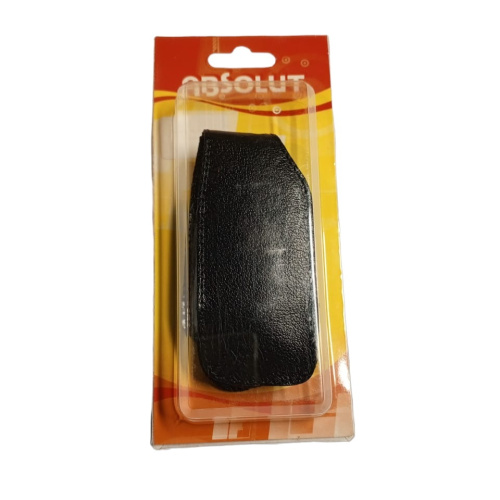 Кожаный чехол для телефона Nokia 6060 "Alan-Rokas" серия "Absolut" (черный) натуральная кожа фото 2