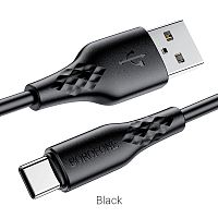 USB to Type C "BOROFONE" BX48 3.0A 1M (Цвет: черный) 