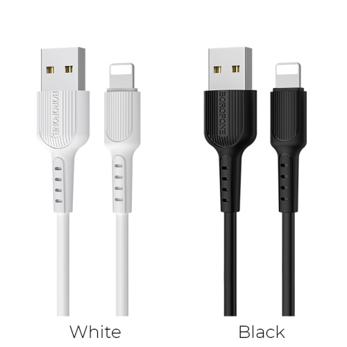 USB для IP Lighting "Borofone" BX16 1M (черный)  фото 3