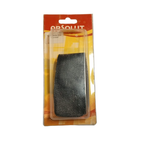 Кожаный чехол для телефона Nokia 2650 "Alan-Rokas" серия "Absolut" (черный) натуральная кожа фото 2