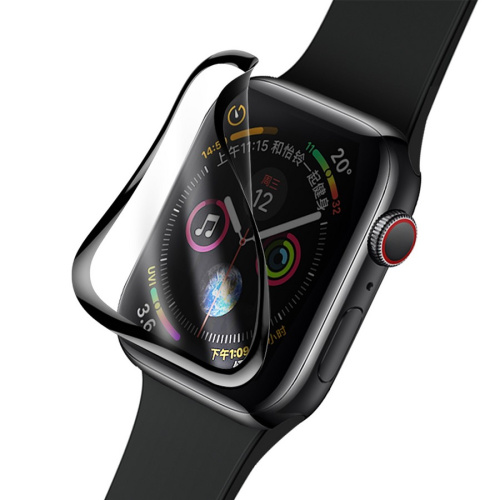 Стекло защитное для Apple Watch (42 мм) полноэкранное с рамкой КЕРАМИКА