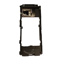 Nokia X6 - Средняя часть для корпуса с антенной и звонками (Цвет:Black) ОРИГИНАЛ 100%