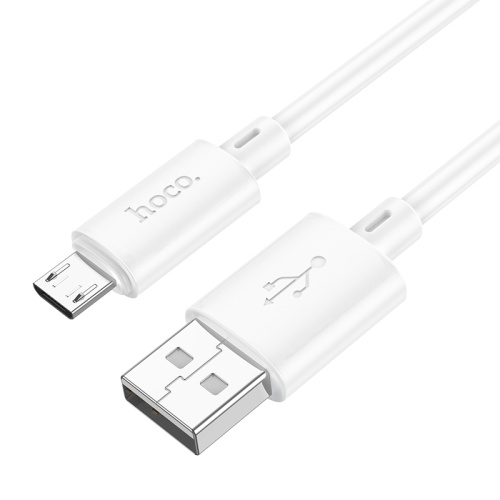USB micro USB "HOCO" X88 1M 2.4A (белый)  фото 3