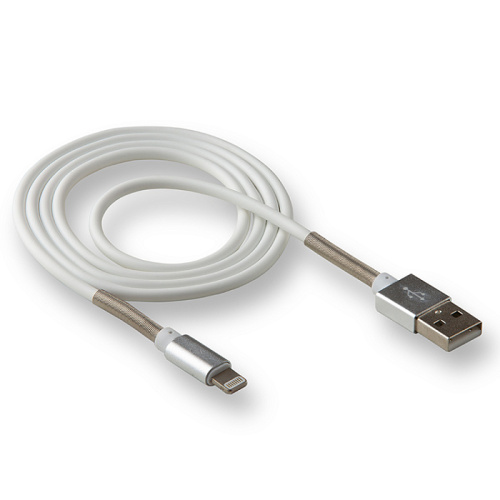 USB to Type C "WALKER" C720 (Цвет: белый) с пружинами