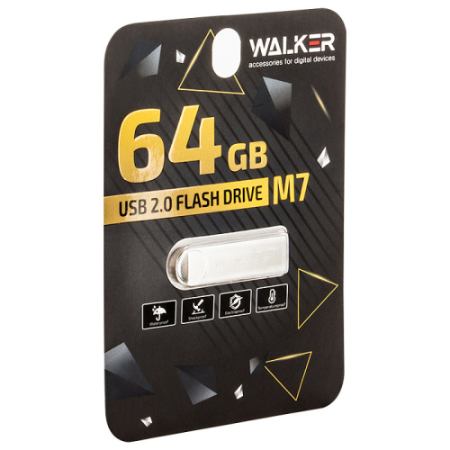 USB Flash 64 GB WALKER M7  металл