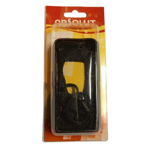 Кожаный чехол для телефона Nokia 6680 "Alan-Rokas" серия "Absolut" (черный) натуральная кожа фото 2