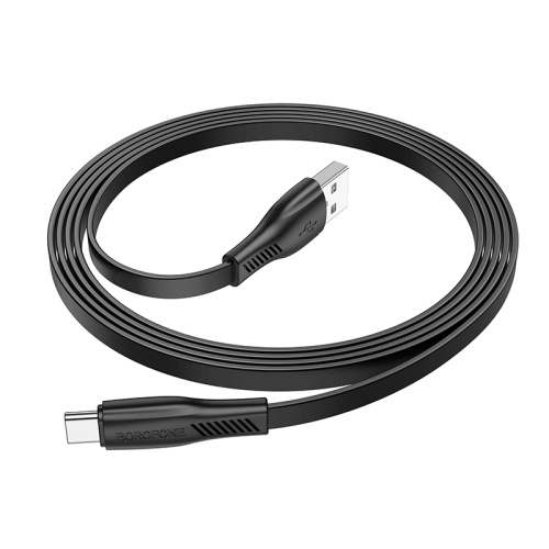 USB to Type C "BOROFONE" BX85 3.0A 1M (Цвет: черный)  фото 3