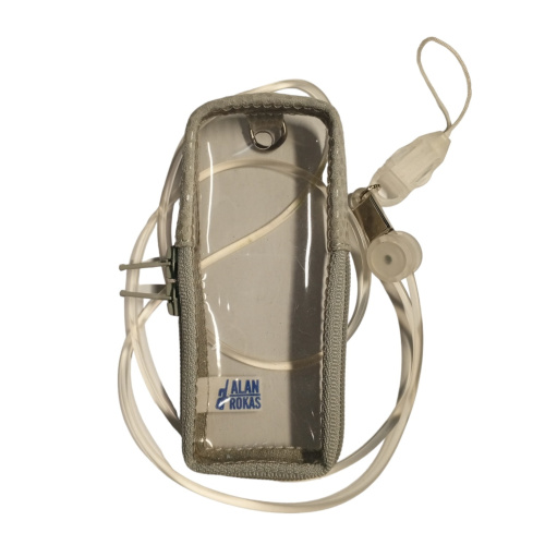 Чехол для телефона Fly S288 со шнурком на шею "Alan-Rokas" серия "Zebra" (серый)  фото 5