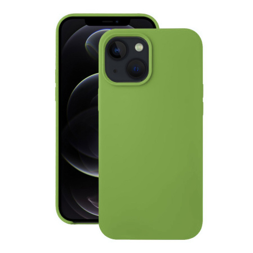 Панель для IP 13 (6.1) силиконовая Silicone Case (Цвет: салатовый)