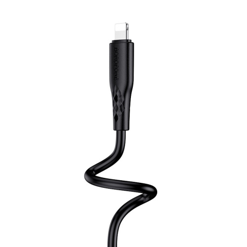 USB для IP Lighting "Borofone" BX48 1M (черный)  фото 7