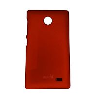 Чехол-накладка для Nokia X (RM-980) пластиковая "Moshi" (Цвет: красный)