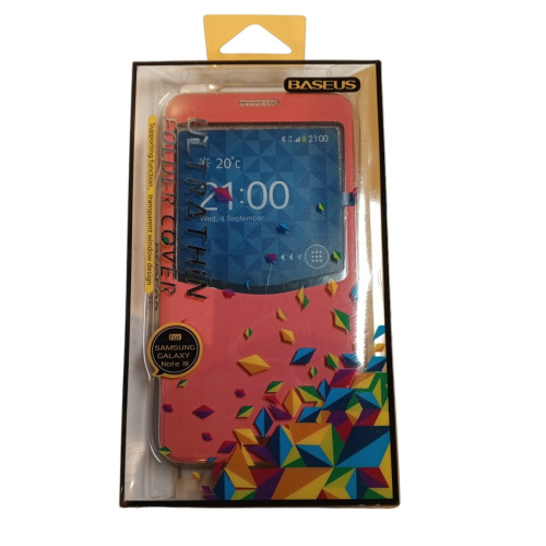 Чехол-книжка для Samsung Note 3 (N9000/N9005) (Цвет: розовый) "Baseus" UltraThin   фото 5