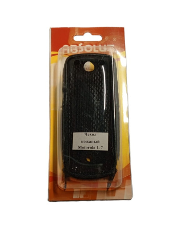 Кожаный чехол для телефона Motorola L7 "Alan-Rokas" серия "Absolut" натуральная кожа фото 2