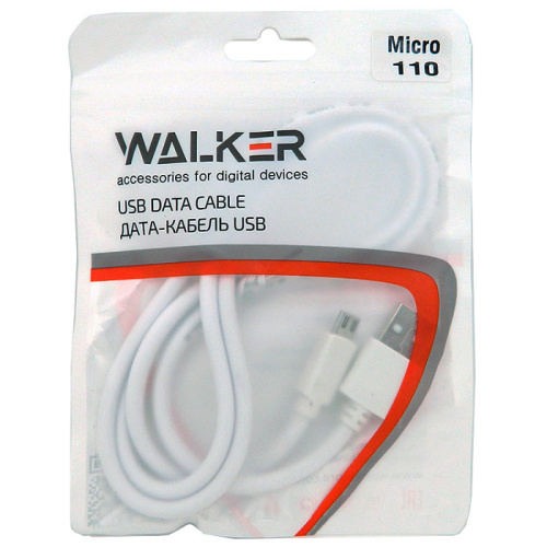 USB micro USB "WALKER" C110 (Цвет: белый) фото 2