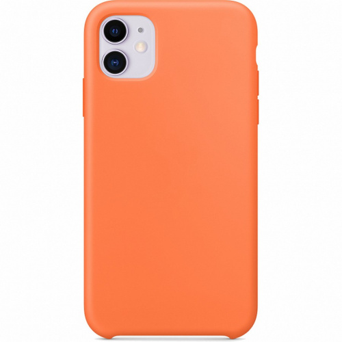 Панель для IP 11 силиконовая Silicone Case (Цвет: оранжевый)