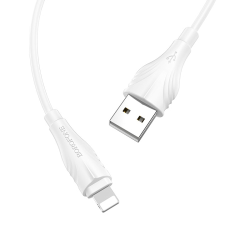 USB для IP Lighting "Borofone" BX18 2M (белый)  фото 8