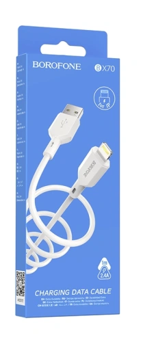 USB для IP Lighting "Borofone" BX70 1M (белый) фото 2