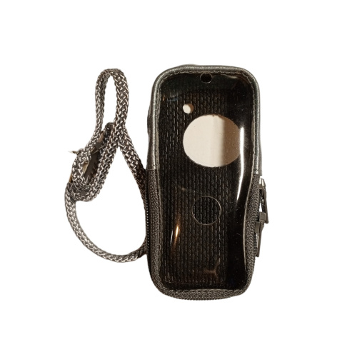 Кожаный чехол для телефона Sony Ericsson K500 "Alan-Rokas" серия "Absolut" (серый метал) натур. кожа фото 3