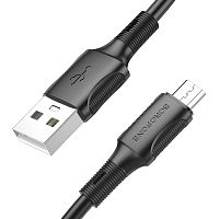 USB micro USB "BOROFONE" BX85 1M 2.4A (черный) 