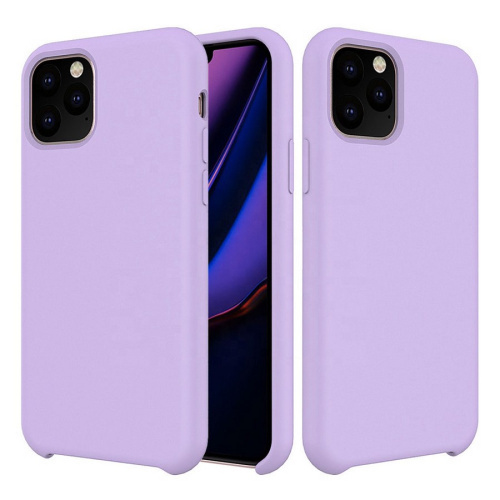 Панель для IP 11 Pro силиконовая Silicone Case (Цвет: светло-сиреневый)