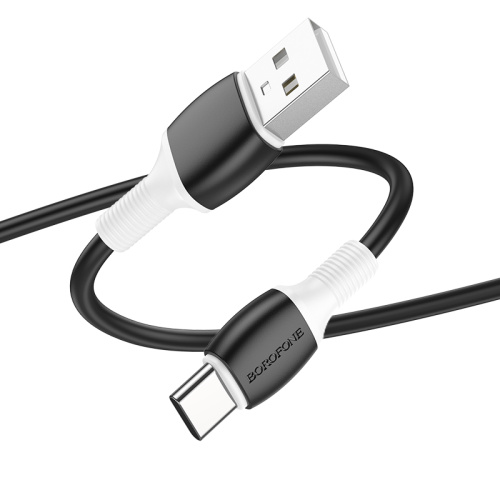 USB to Type C "BOROFONE" BX84 3.0A 1M (Цвет: черный)  фото 5