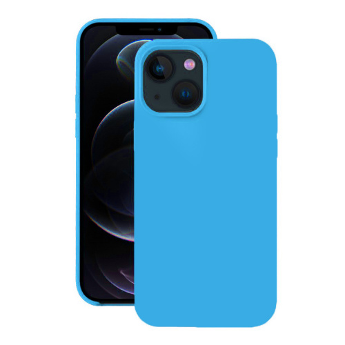 Панель для IP 13 Pro (6.1) силиконовая Silicone Case (Цвет: голубой)