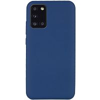 Панель для Samsung A41 (A415) силиконовая Silky soft-touch (Цвет: синий)