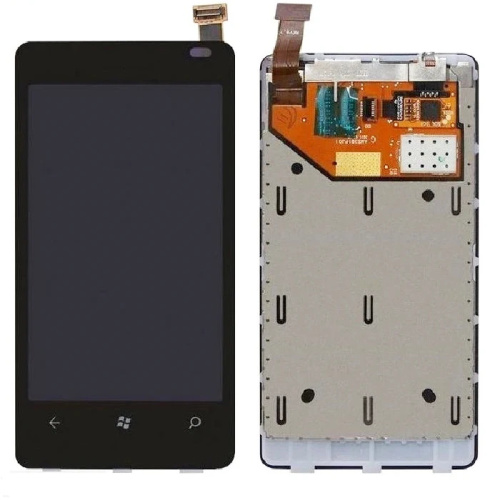 Дисплей для Nokia 800 Lumia (RM-801/RM-802/RM-819) модуль с тачскрином в рамке 