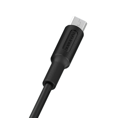USB micro USB "BOROFONE" BX1 1M 2.0A (черный)  фото 4
