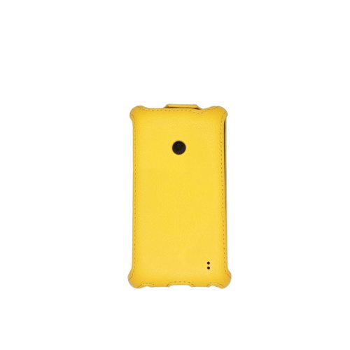 Чехол-книжка для Nokia 520/525 Lumia (Цвет: желтый) вертикальный чехол-флип фото 3