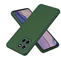 Панель для Huawei Honor X8A силиконовая Silky soft-touch (Цвет: зеленый)