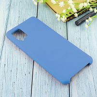 Панель для Samsung A12/M12 (A125/M127) силиконовая Silky soft-touch (Цвет: голубой)