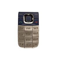 Клавиатура для Nokia 2760/2660 с русскими буквами (синяя/серебро)
