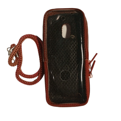 Кожаный чехол для телефона Motorola E398 "Alan-Rokas" серия "Absolut" (красный лак) натуральная кожа фото 3