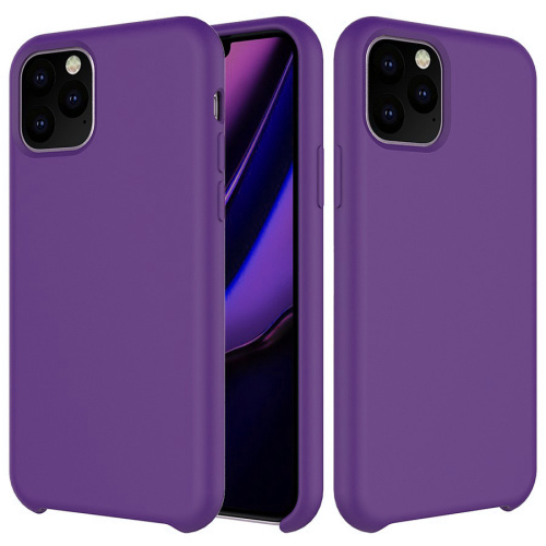 Панель для IP 12 (6.1) силиконовая Silicone Case (Цвет: фиолетовый)