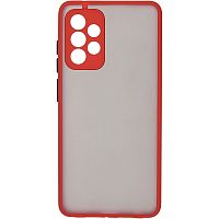 Панель для Samsung A53 (A536) пластиковая с окантовкой (Цвет: красный)