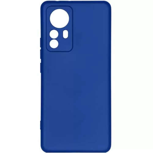 Панель для Xiaomi Mi 12 Lite силиконовая Silky soft-touch (Цвет: синий)