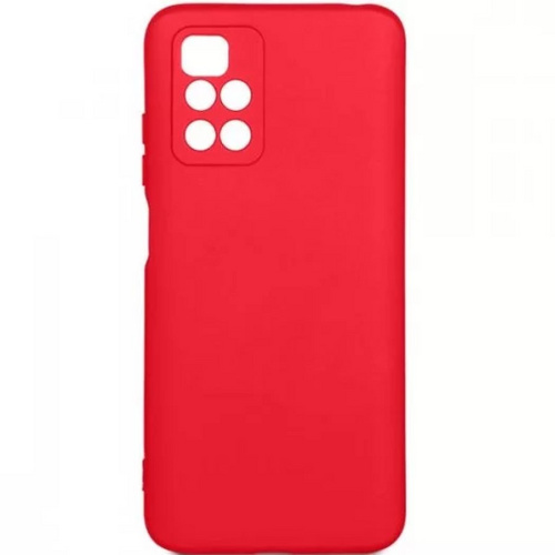 Панель для Xiaomi Redmi 10 силиконовая 0,33 мм  (Цвет: красный)