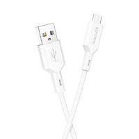 USB micro USB "BOROFONE" BX70 1M 2.4A (белый) 