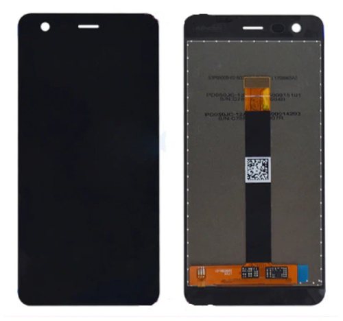 Дисплей для Nokia 2 (TA-1029) модуль с тачскрином (Цвет: черный)