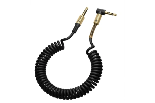 AUX кабель "DREAM" JD238 1.5М угловой (Цвет: черный) фото 5