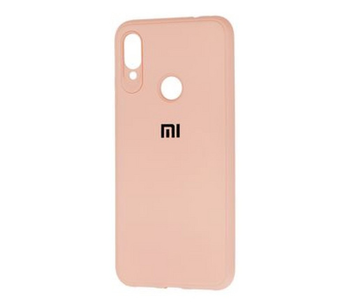 Панель для Xiaomi Redmi Note 7 силиконовая Logo LUX (Цвет: бежевый)