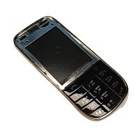 Nokia 202/203 Asha - Корпус в сборе с клавиатурой (Цвет: черный)