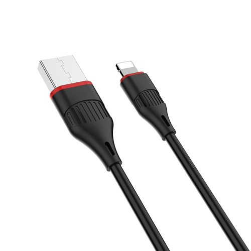 USB для IP Lighting "Borofone" BX17 1M (черный)  фото 5