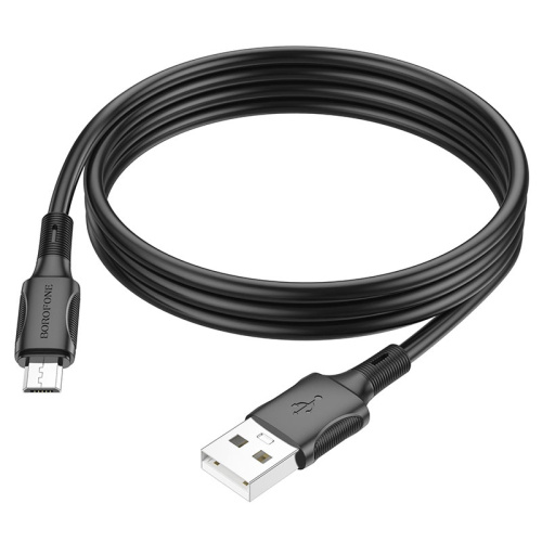 USB micro USB "BOROFONE" BX85 1M 2.4A (черный)  фото 5
