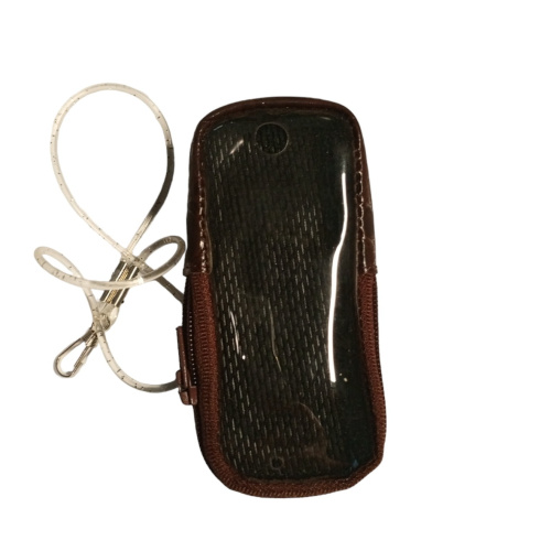 Кожаный чехол для телефона Motorola C118 "Alan-Rokas" серия "Absolut" (бордовый) натуральная кожа фото 3
