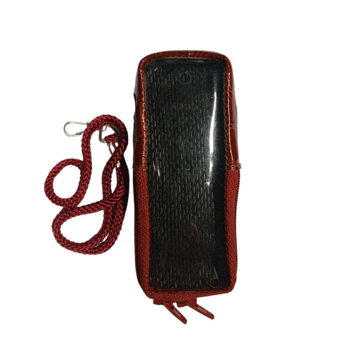 Кожаный чехол для телефона Samsung X140 "Alan-Rokas" серия "Absolut" (красный крокодил) натур. кожа фото 3