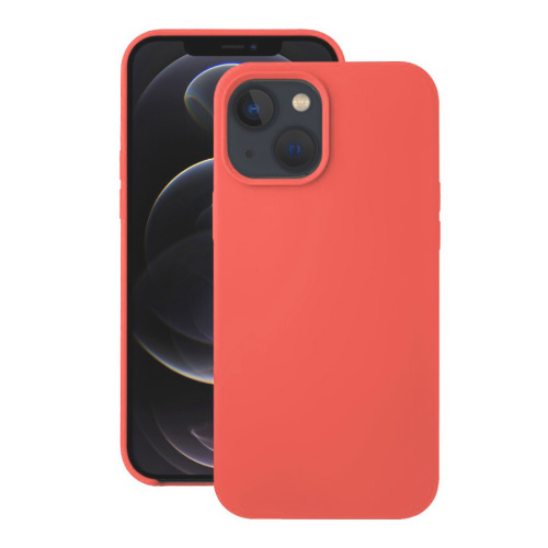 Панель для IP 13 Pro (6.1) силиконовая Silicone Case (Цвет: кораловый)