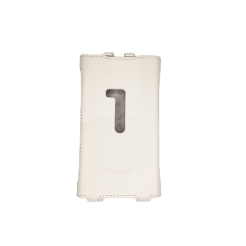 Чехол-книжка для Nokia 920 Lumia (Цвет: белый) вертикальный чехол-флип фото 2